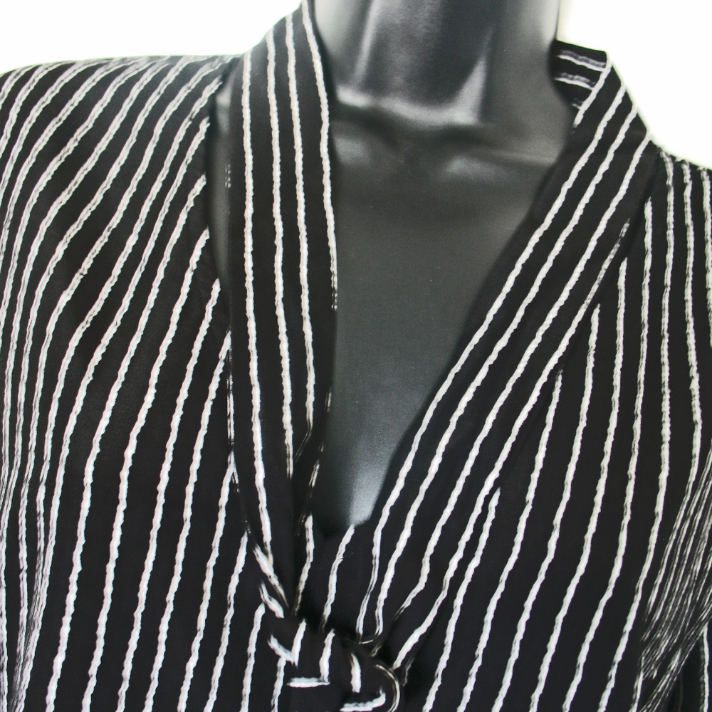 Hem And Thread  Striped Button Down Tunic Women's